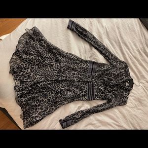 Diane Von Furstenberg silk button down dress